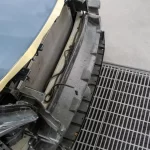 Front end collision damage